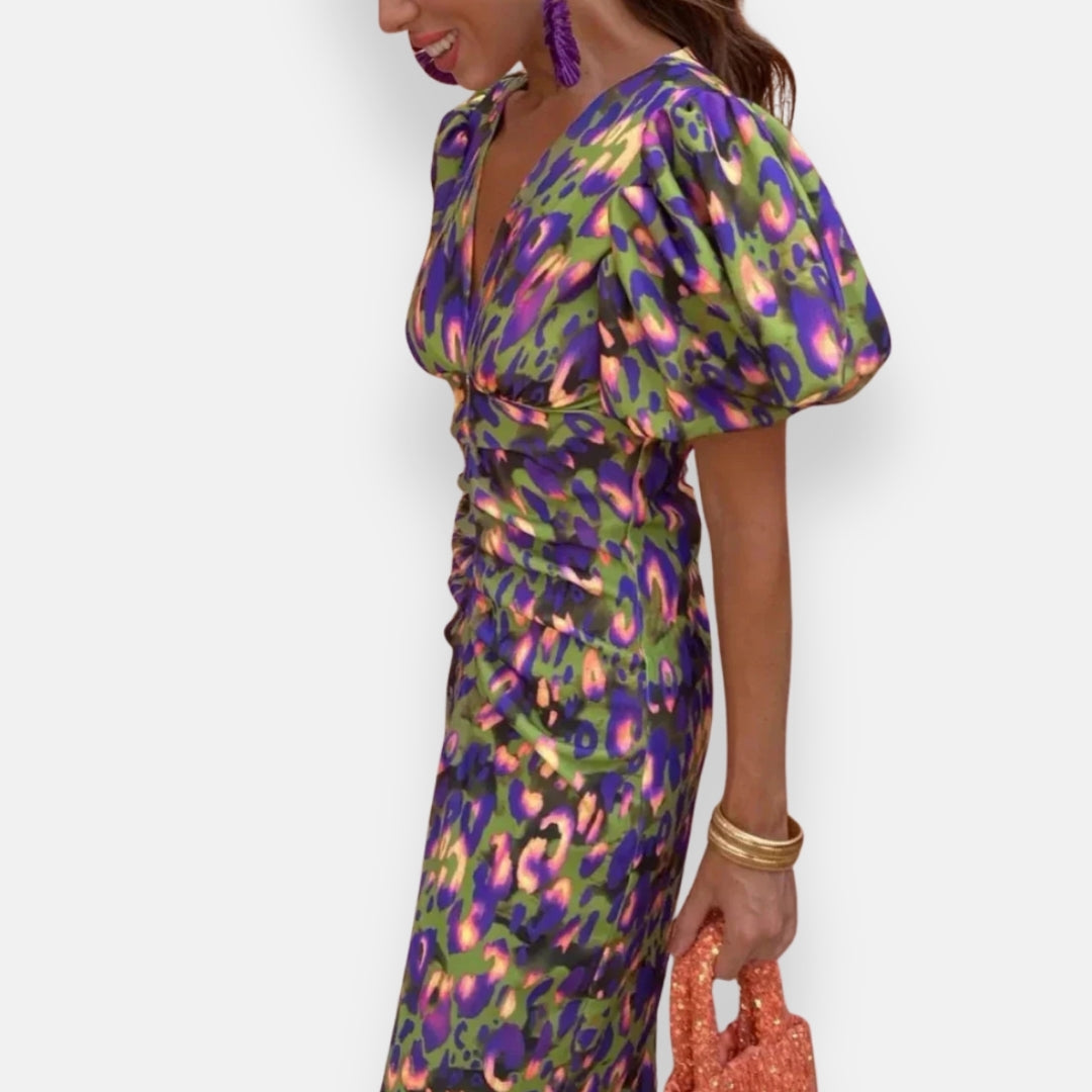 Oriane | Robe midi élégante