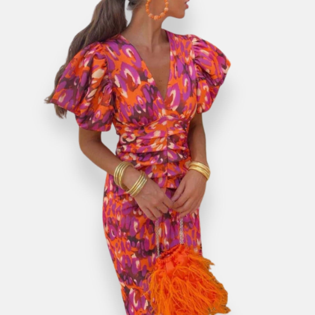 Oriane | Robe midi élégante