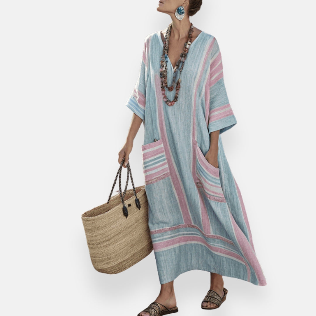 Lydie | Robe kaftan artistique et douce
