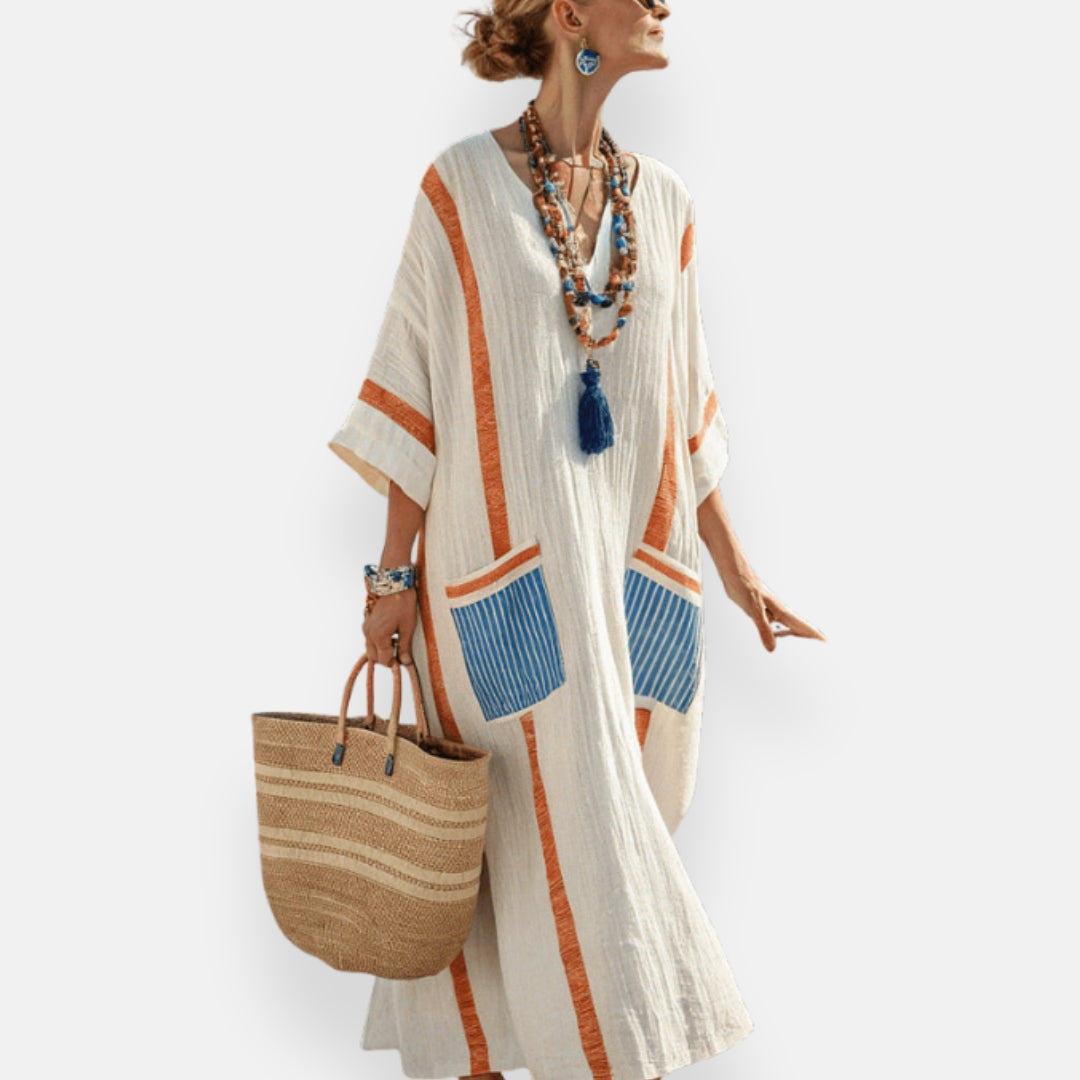 Gisèle | Robe kaftan à esprit libre