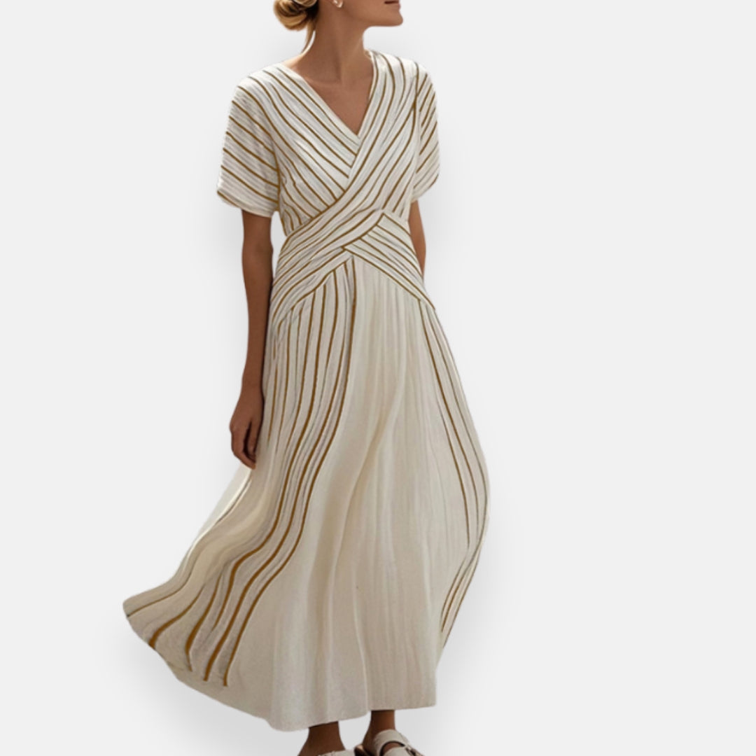 Philippine | Robe fluide à rayures