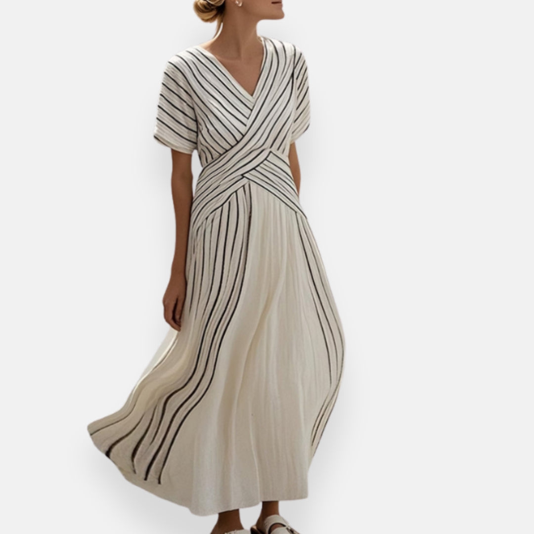 Philippine | Robe fluide à rayures