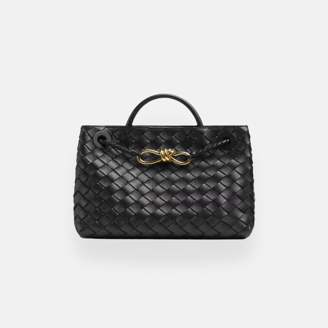 Ava | Sac cabas tressé détail doré