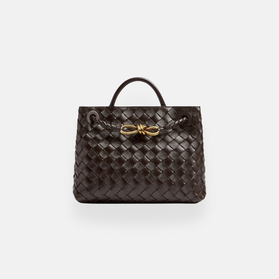 Ava | Sac cabas tressé détail doré