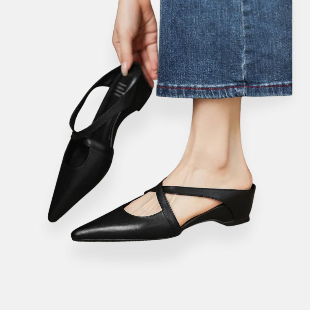 Selva | Mules élégantes à bride croisée