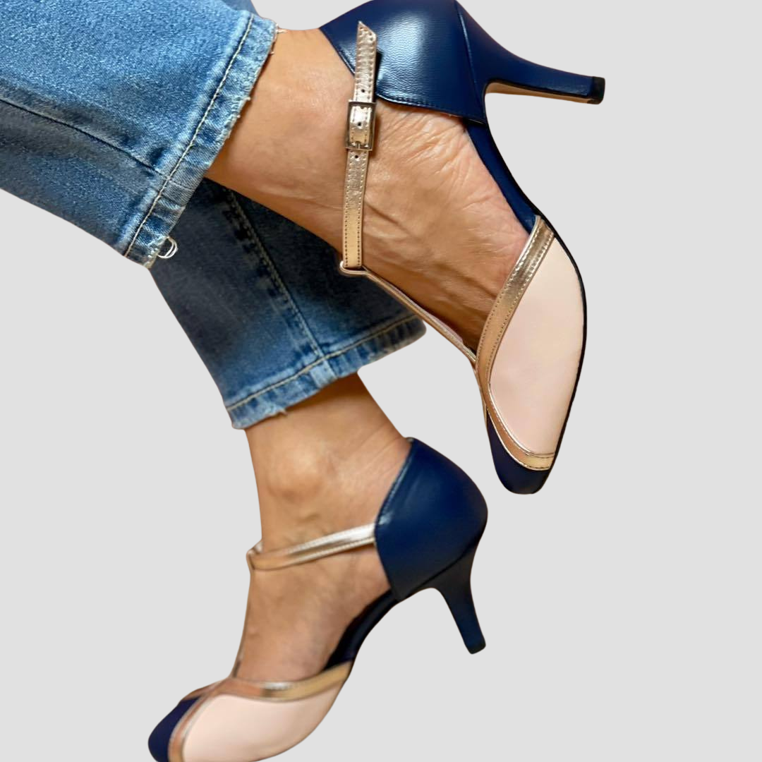 Fina | Sandales à Talons Bicolores