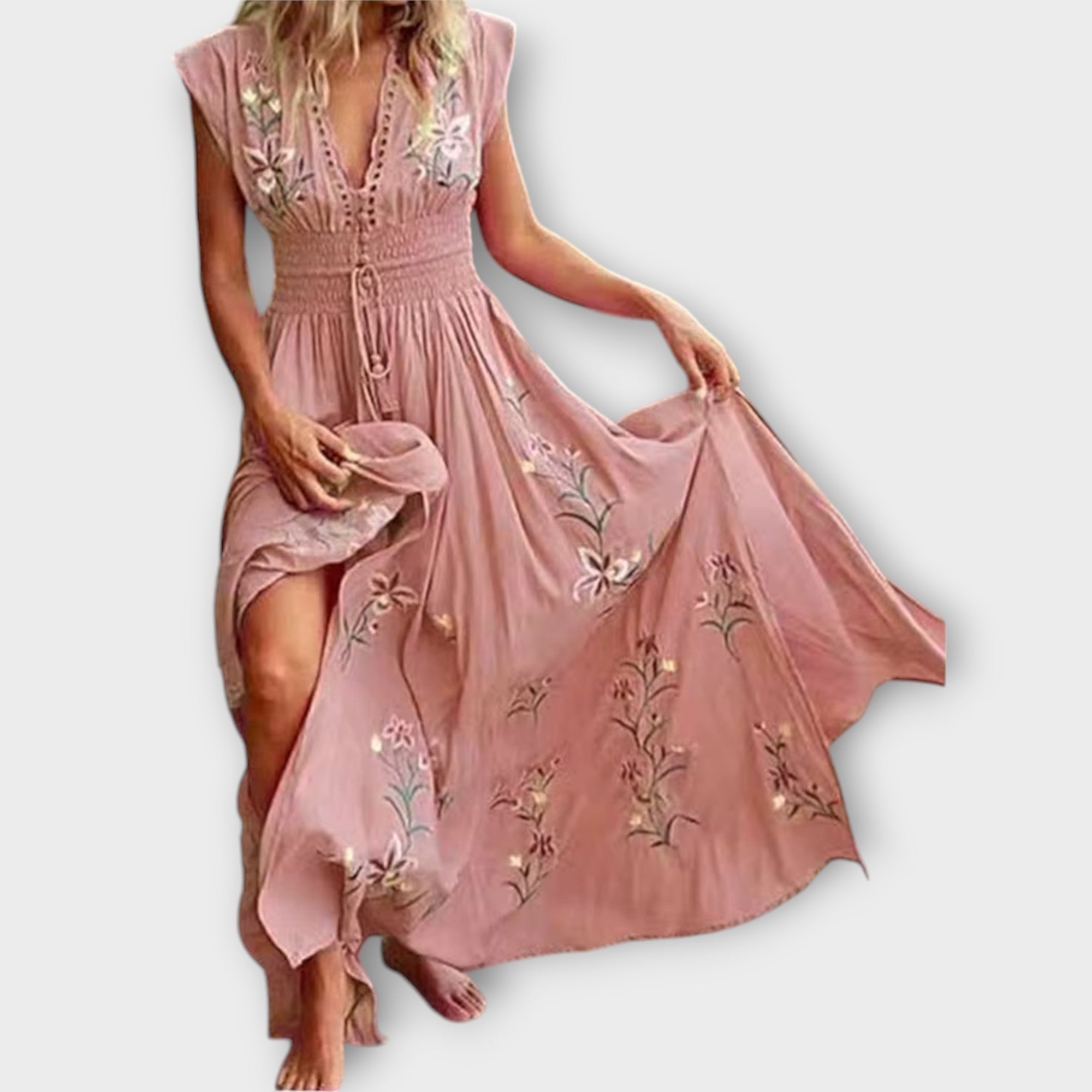 Felizia | Robe boho avec des broderies envoûtantes