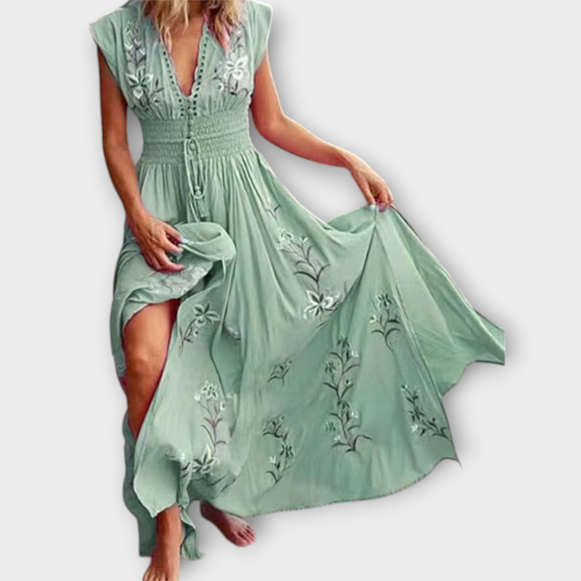 Felizia | Robe boho avec des broderies envoûtantes