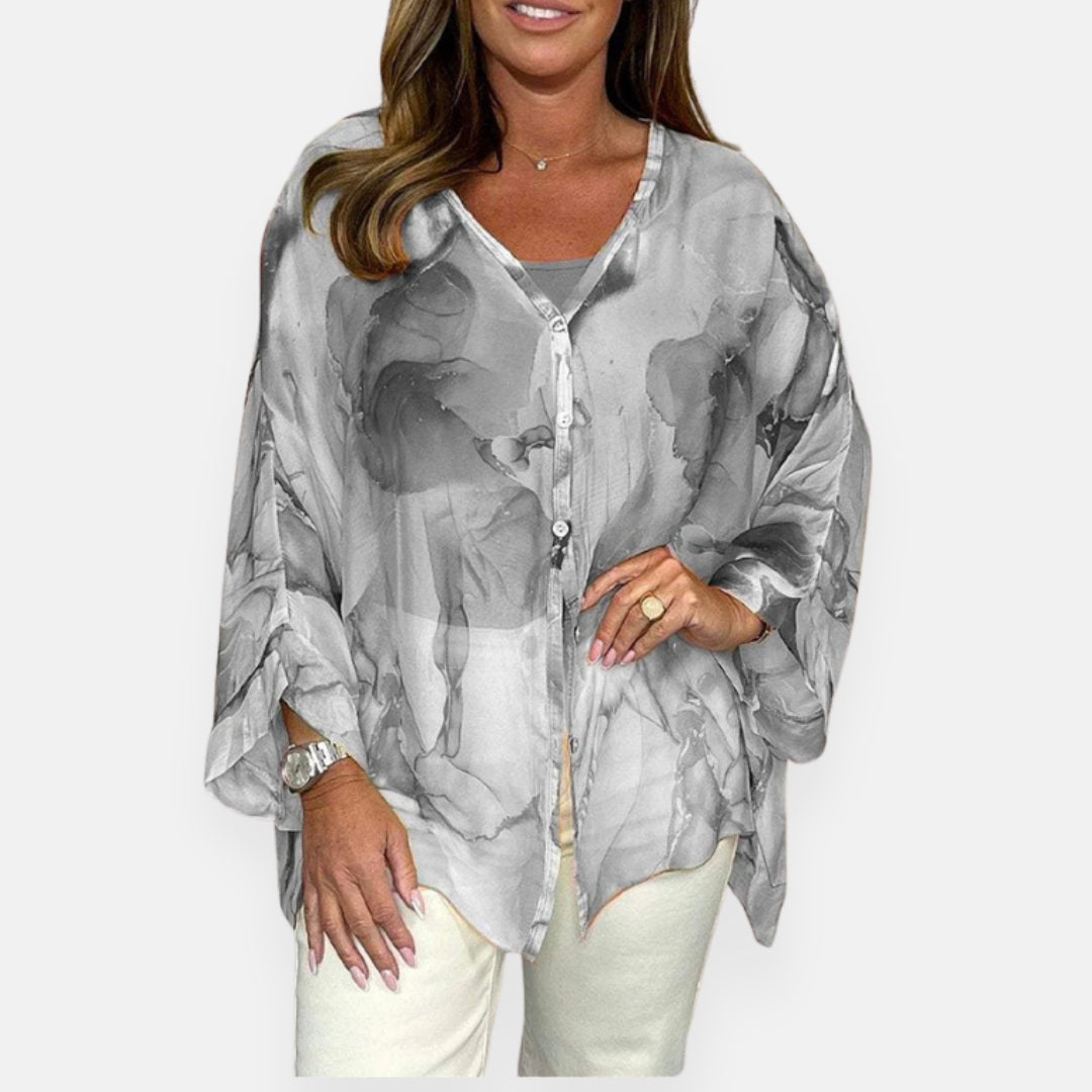 Rosamée | Blouse fluide à dégradé de couleurs