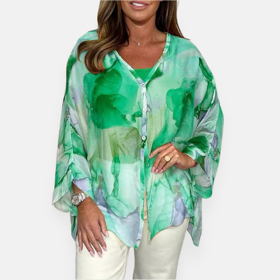 Rosamée | Blouse fluide à dégradé de couleurs
