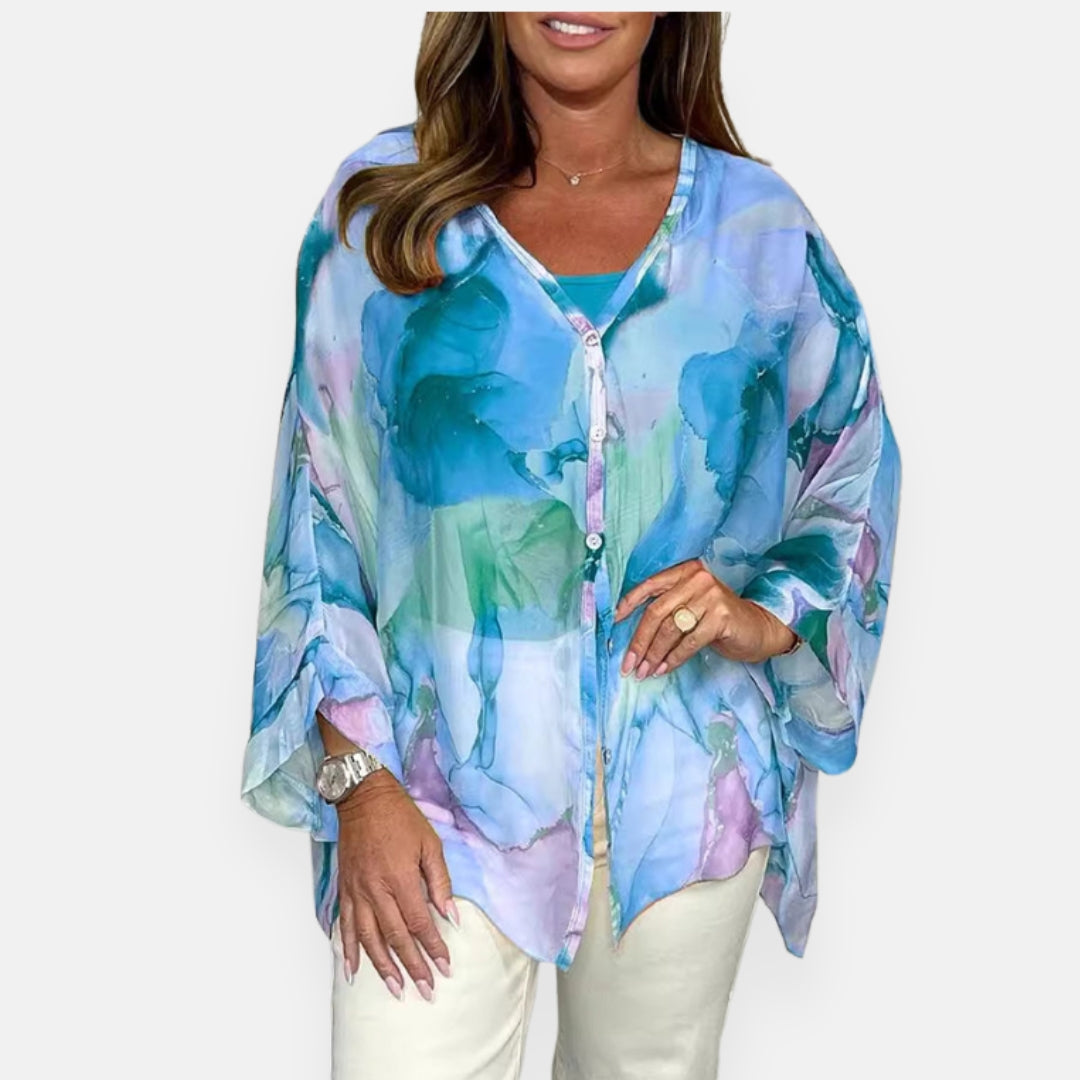 Rosamée | Blouse fluide à dégradé de couleurs