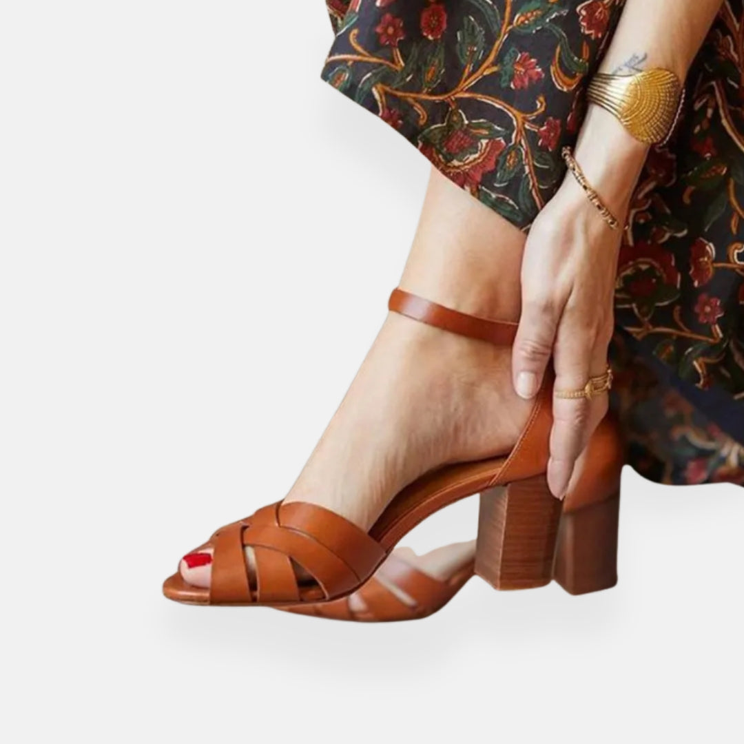Oliviane | Sandales à Talons Bloc
