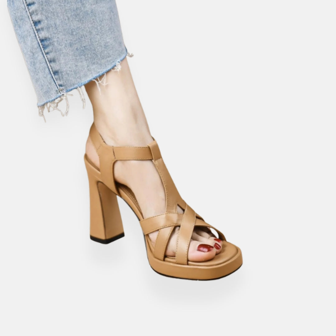 Nolane | Sandales à Talons Bloc Élégantes