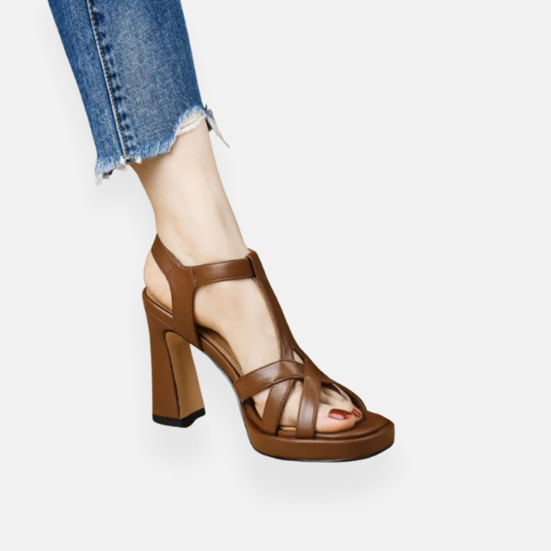 Nolane | Sandales à Talons Bloc Élégantes