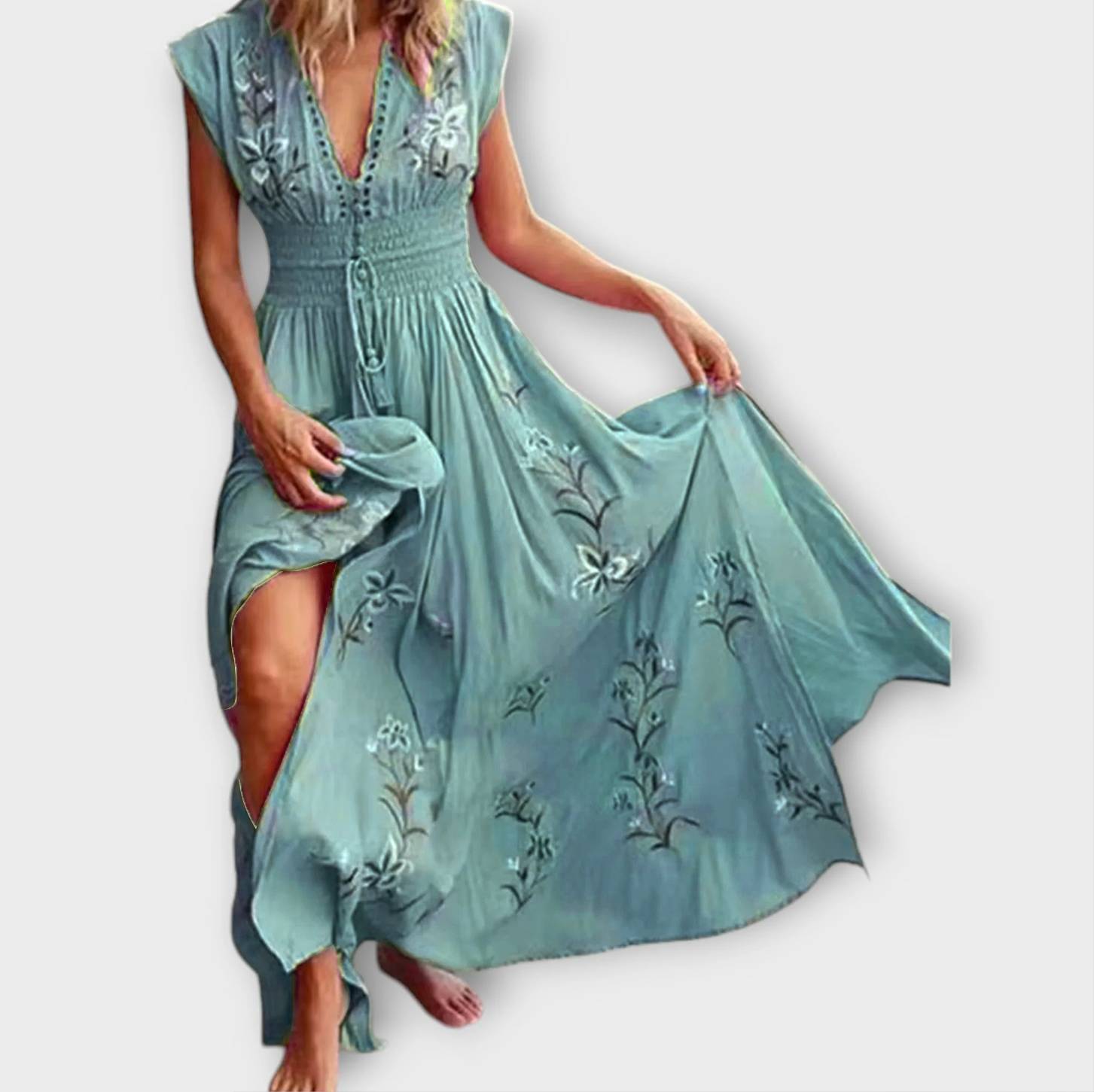 Felizia | Robe boho avec des broderies envoûtantes