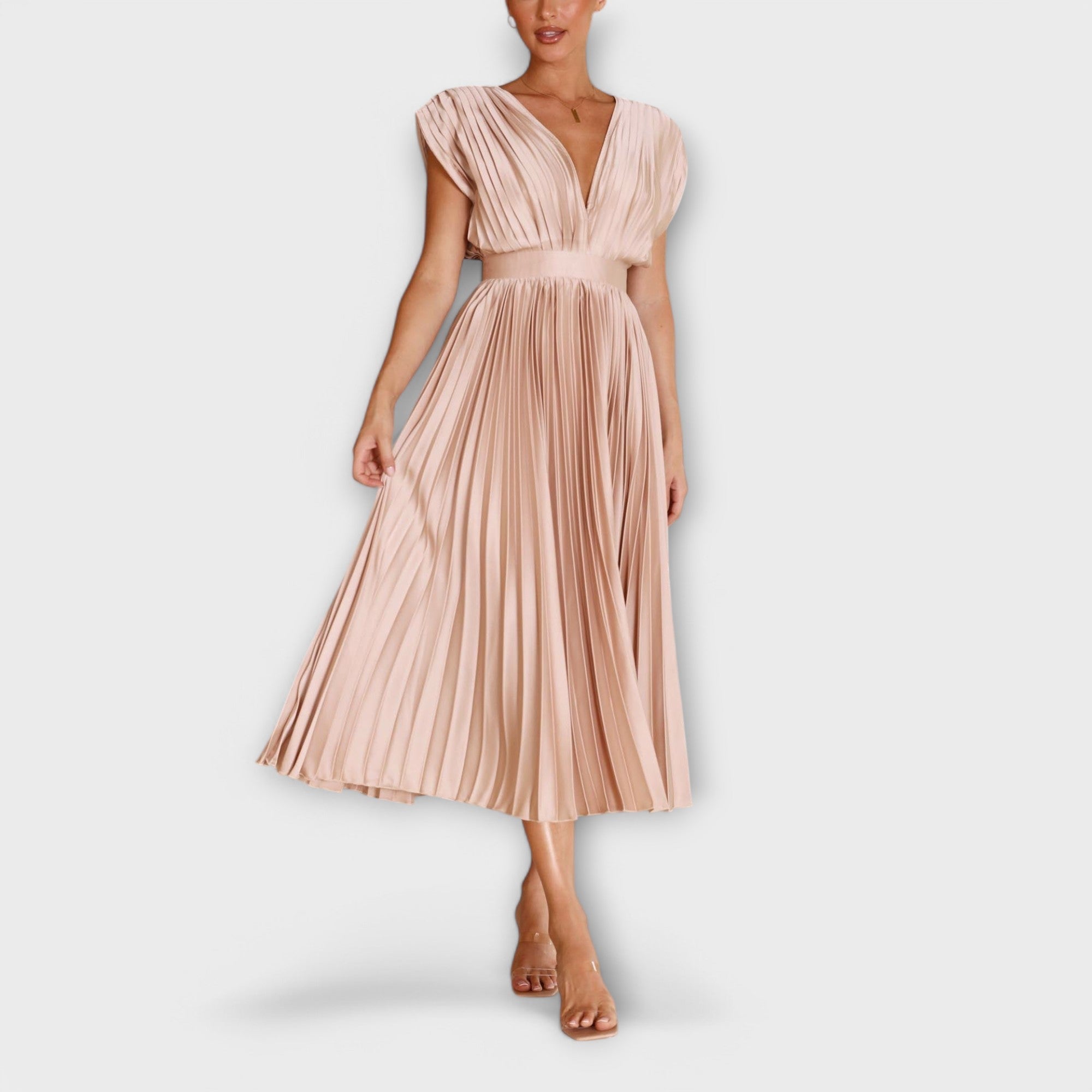 Maria | Robe plissée élégante