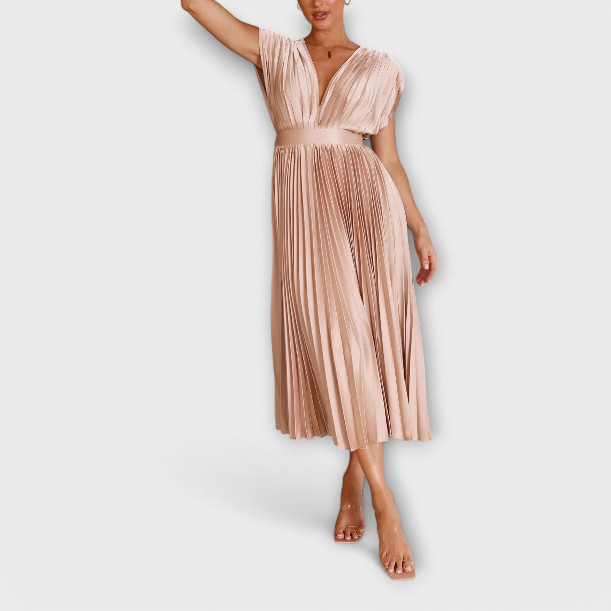 Maria | Robe plissée élégante