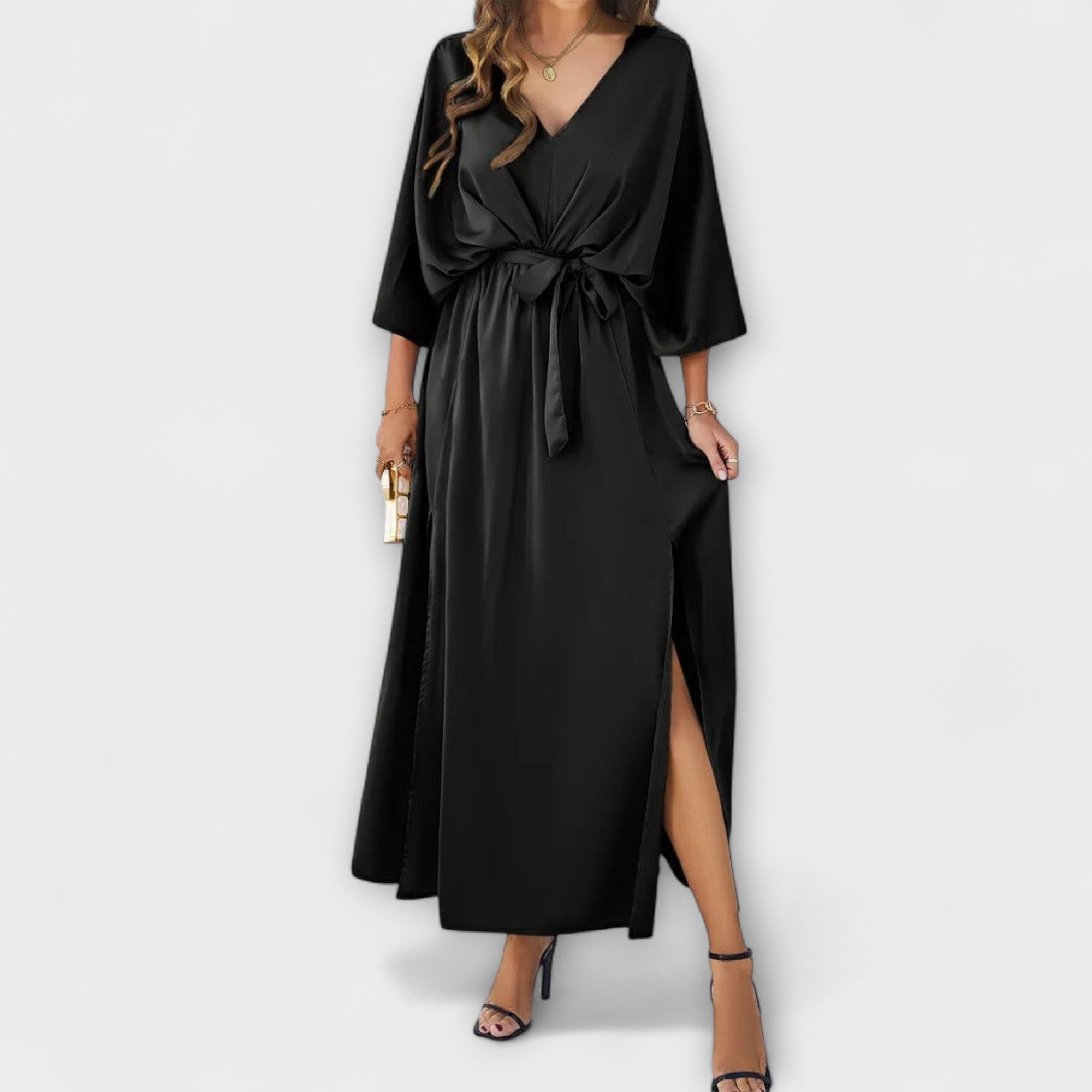 Sabrina | Robe maxi avec décolleté en V