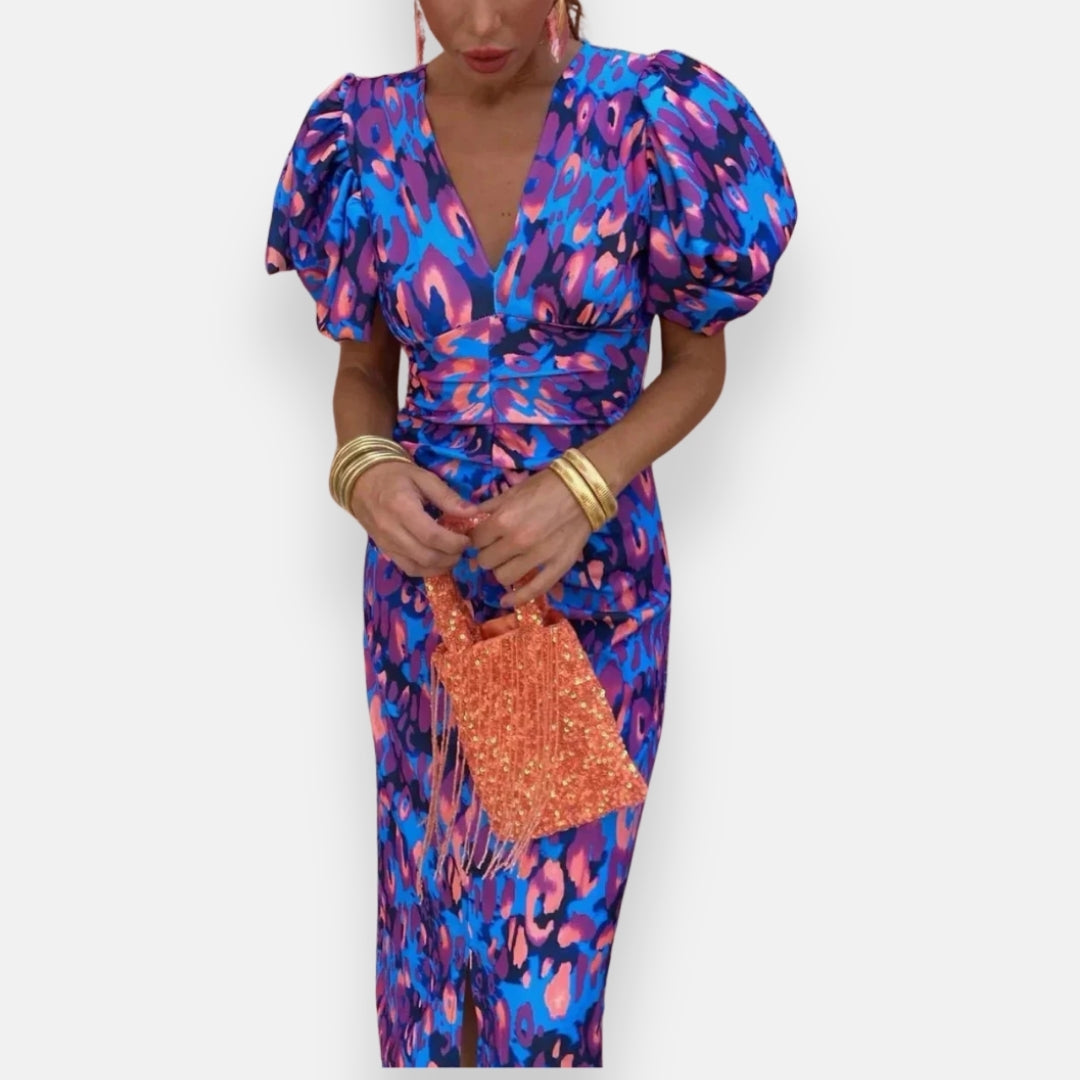 Oriane | Robe midi élégante