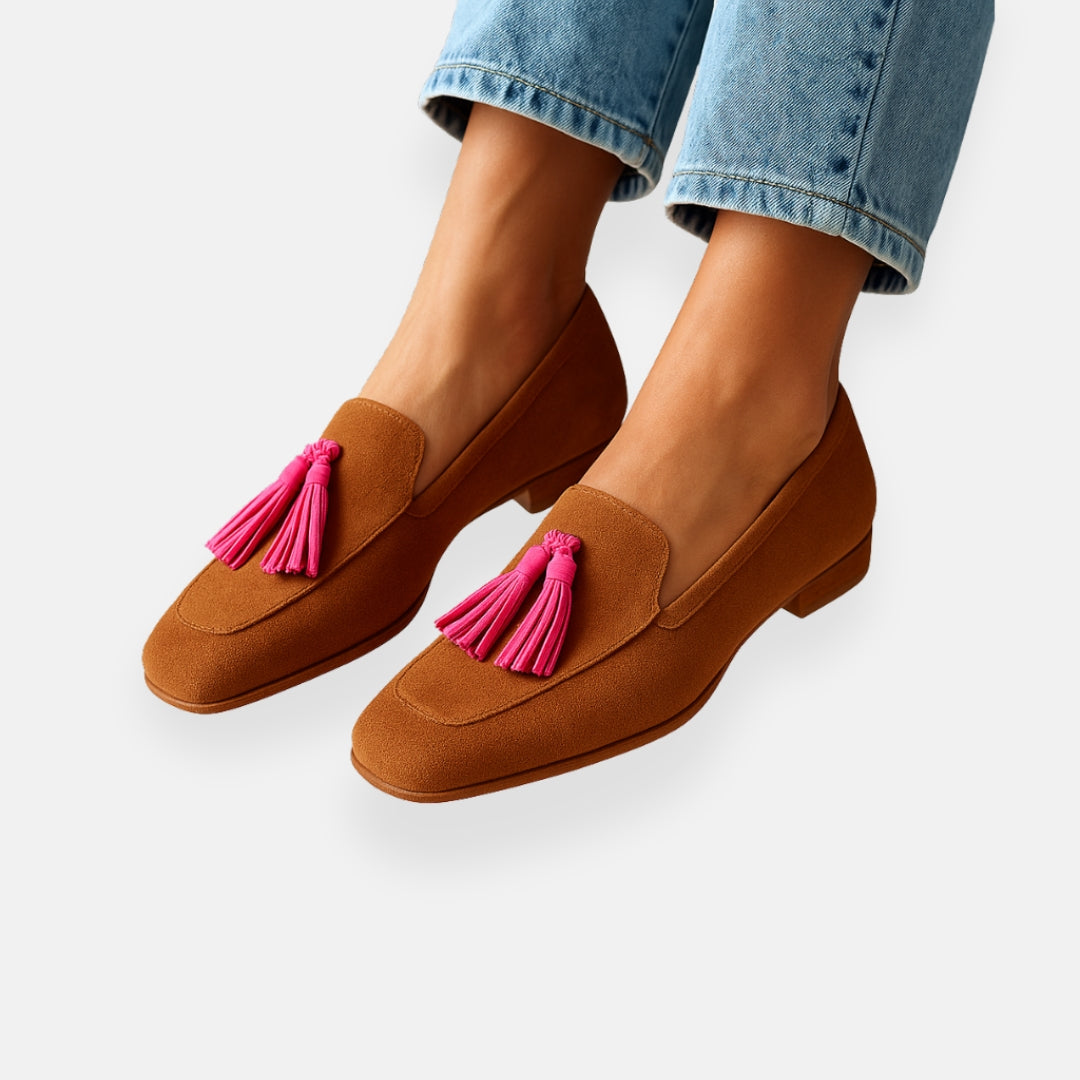 Rosa | Mocassins en Suède