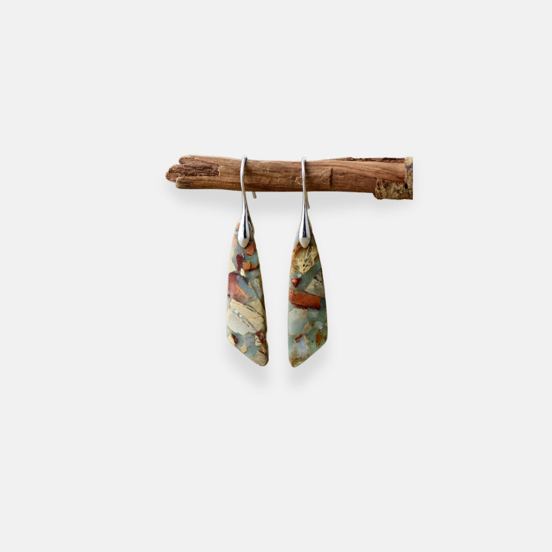 Isolde | Boucles d’oreilles vintage en pierre naturelle
