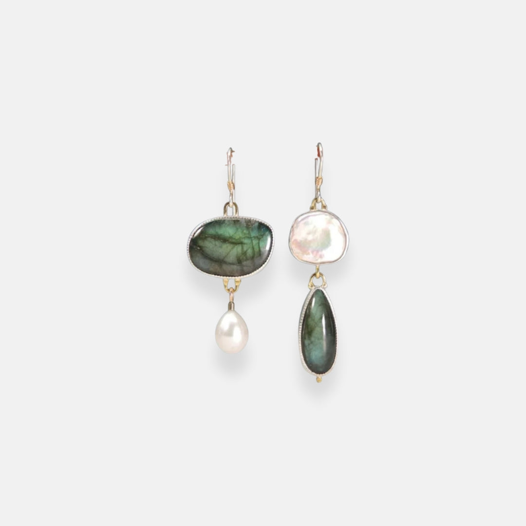 Eulalie | Boucles d’oreilles en pierre vintage