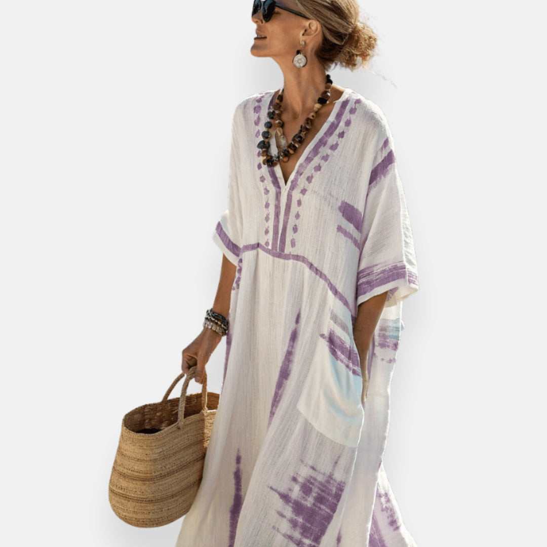 Alia | Robe kaftan libre et lumineuse