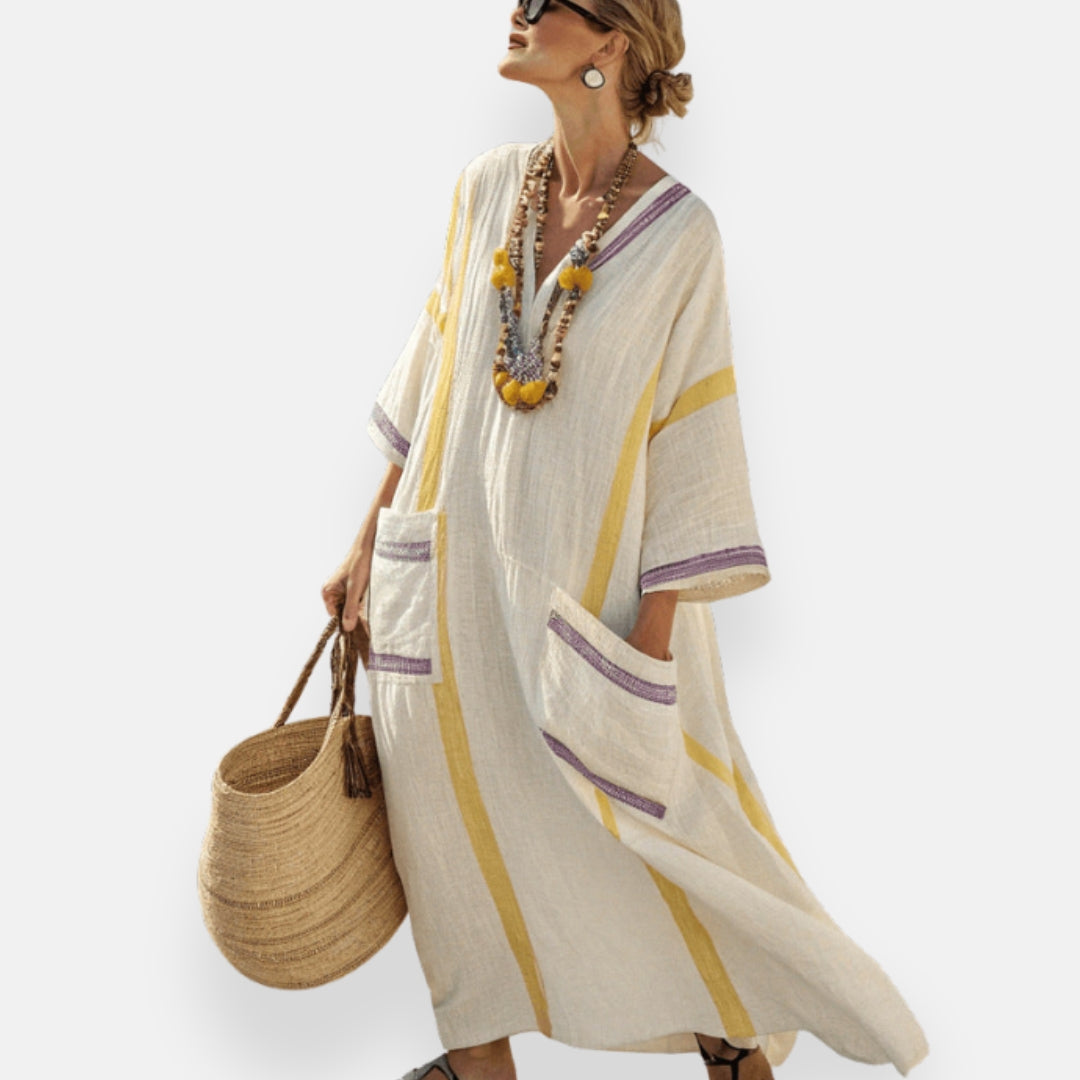 Zénaïde | Robe kaftan simple et raffinée