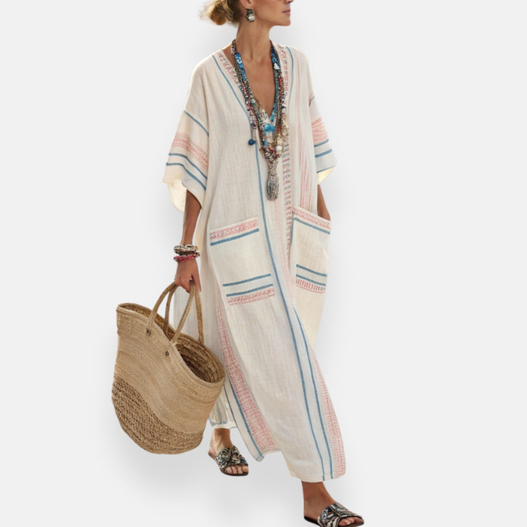 Marilou | Robe kaftan solaire et colorée