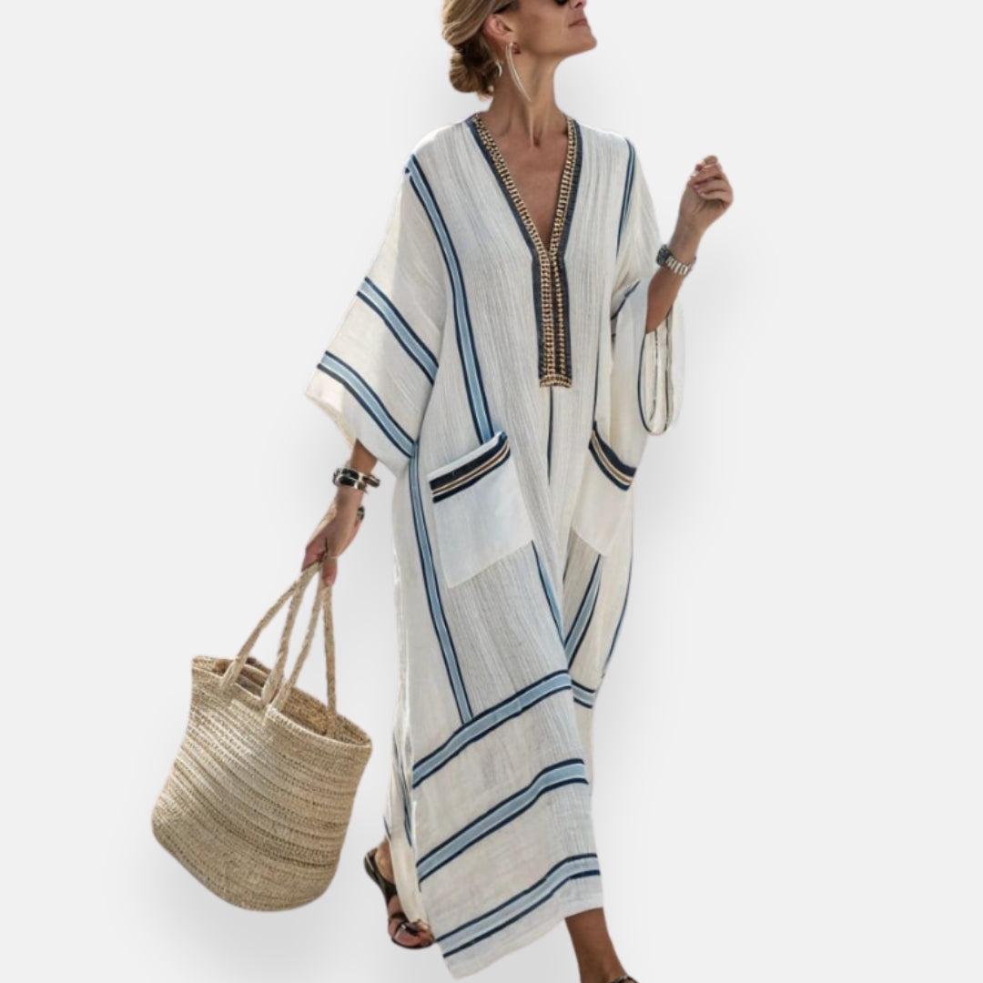 Céline | Robe kaftan élégante et fluide
