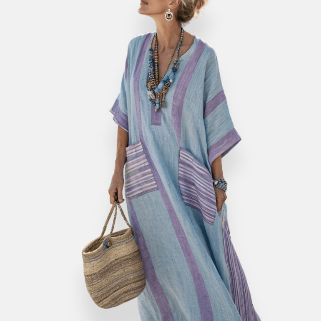 Manuelle | Robe kaftan légère et artistique