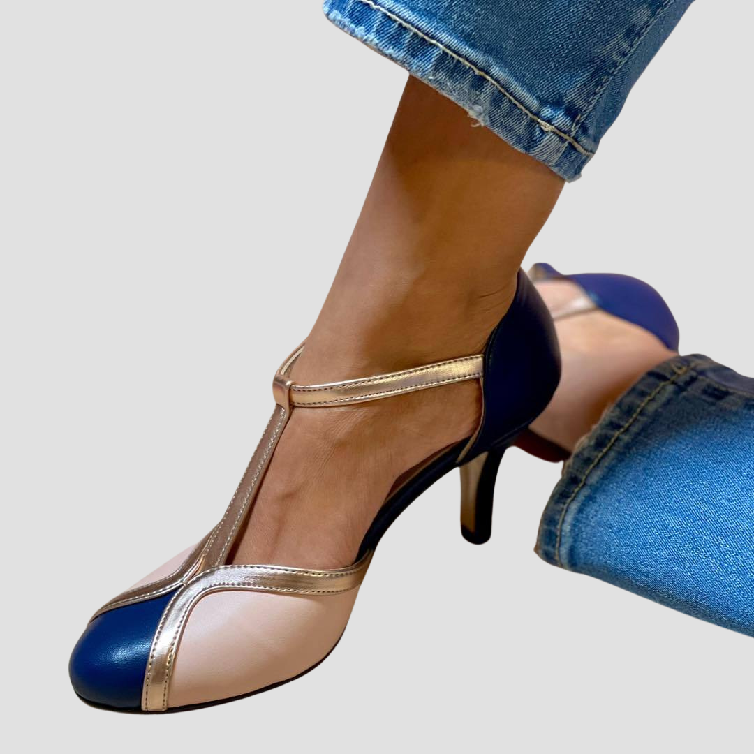 Fina | Sandales à Talons Bicolores