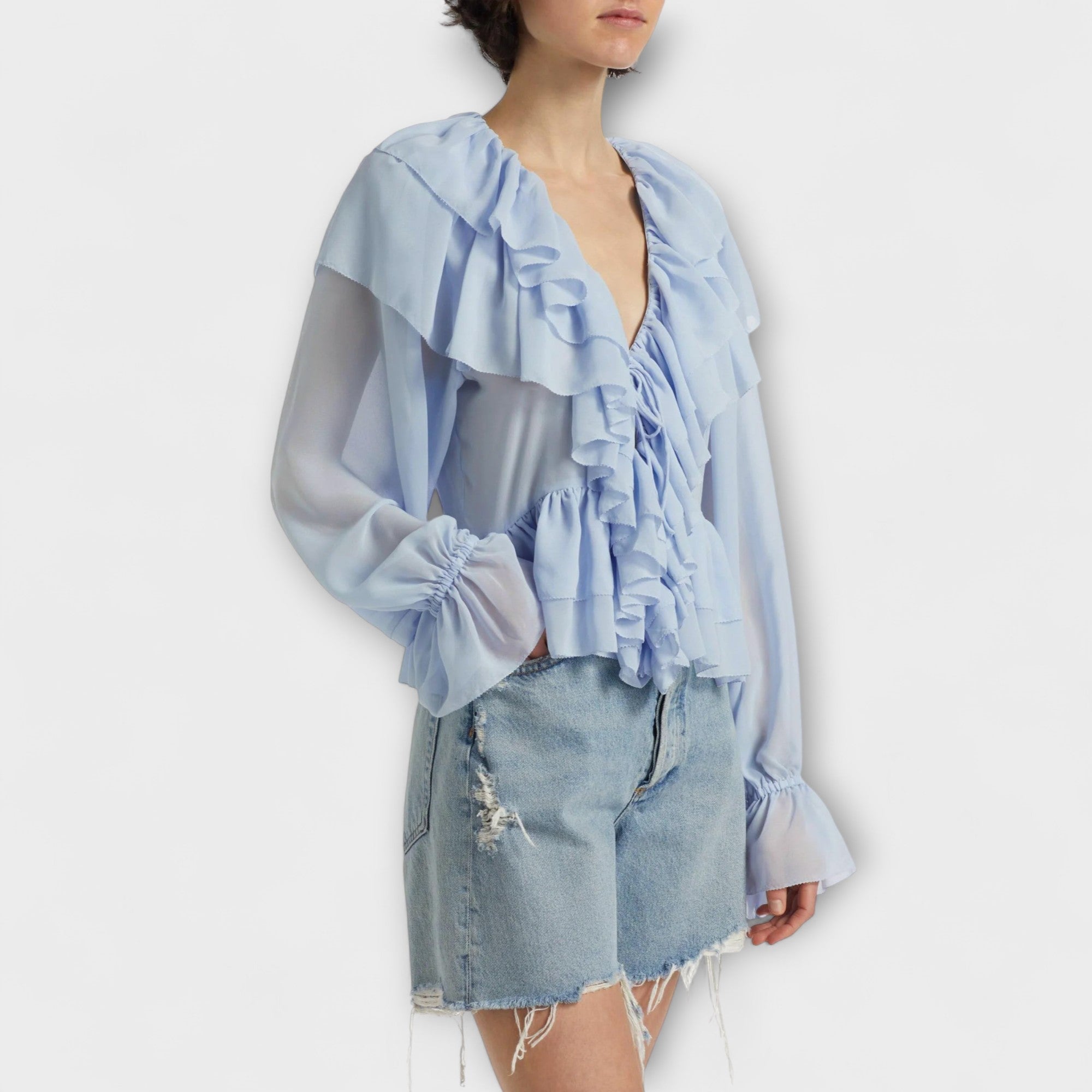 Martha | Chemisier Rüschenshirt Soraya