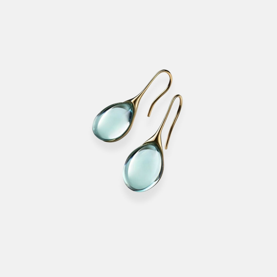 Élisa | Boucles d'oreilles en cristal or et argent