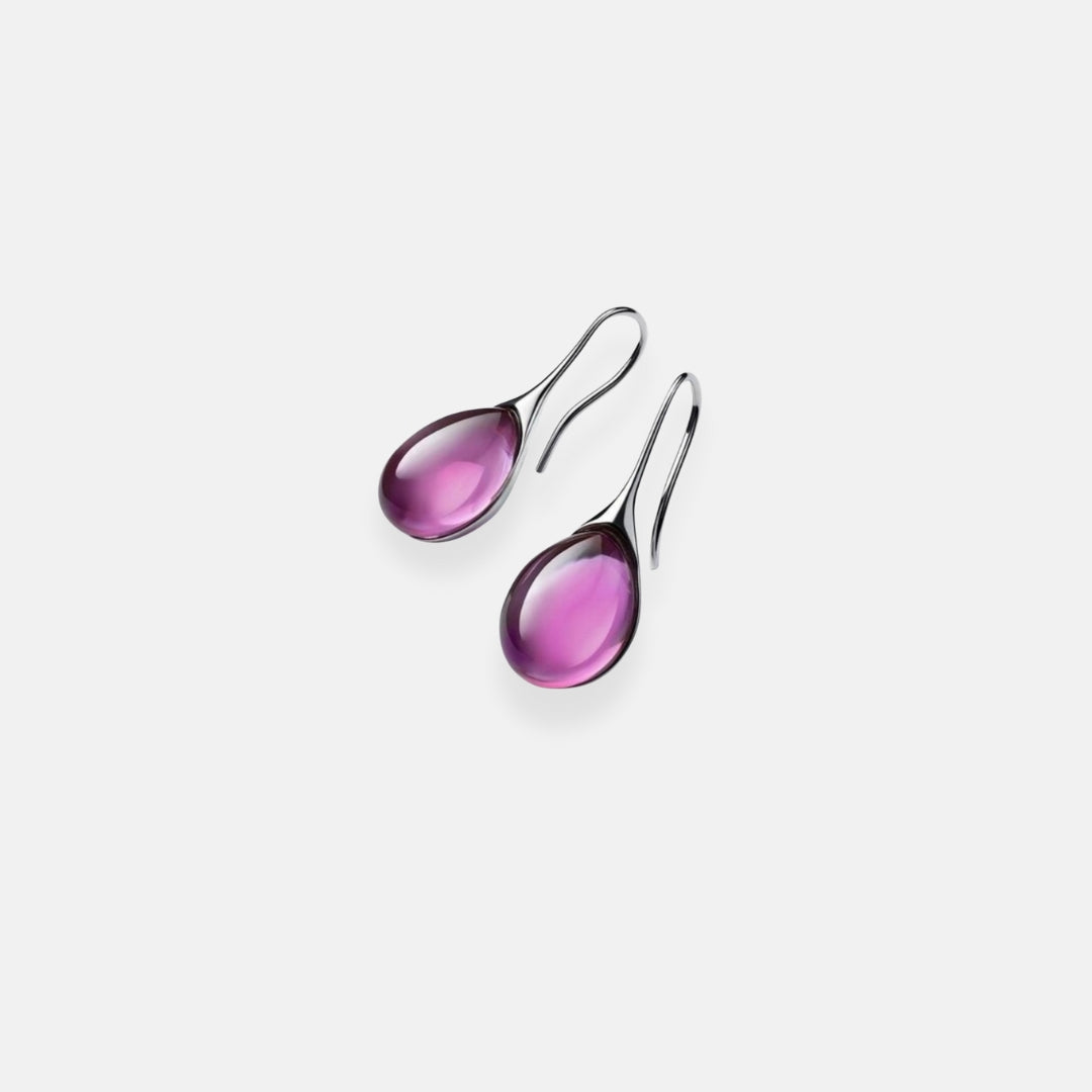 Élisa | Boucles d'oreilles en cristal or et argent