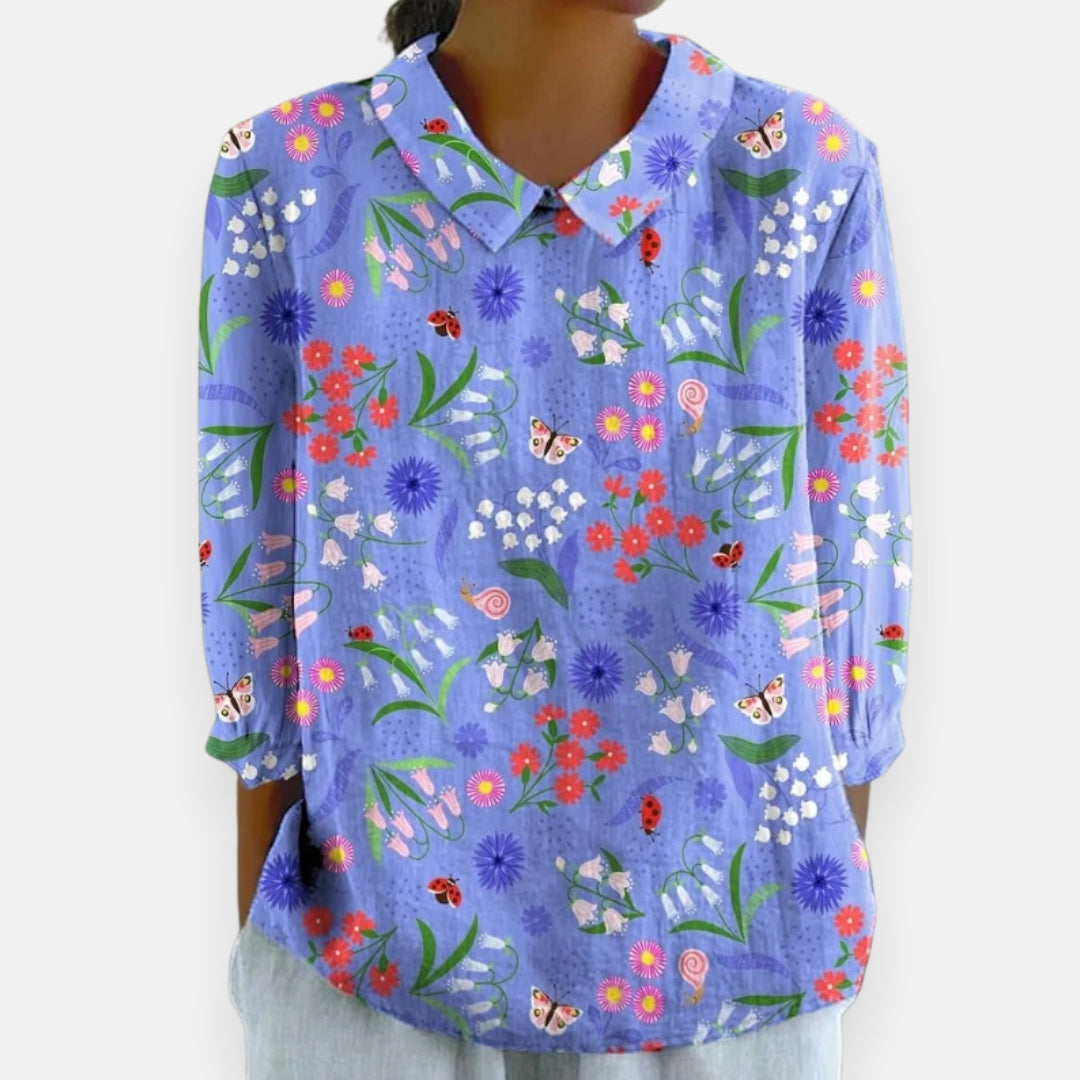 Nathalie | Blouse minimaliste et élégante