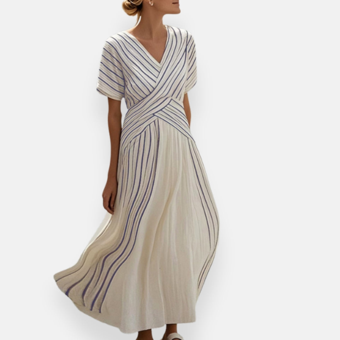 Philippine | Robe fluide à rayures