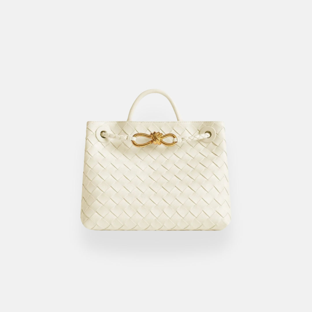 Ava | Sac cabas tressé détail doré