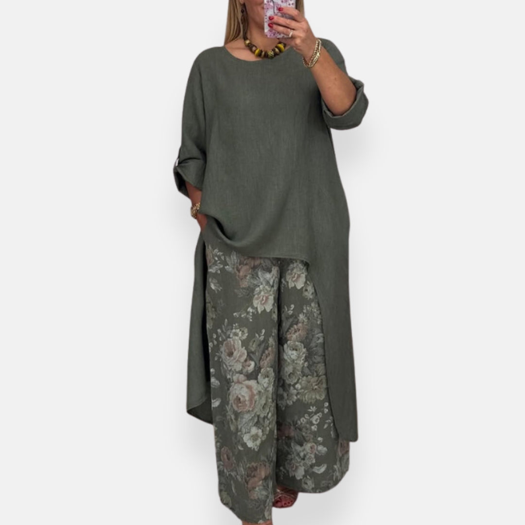 Ysabel | Ensemble ample à imprimé floral