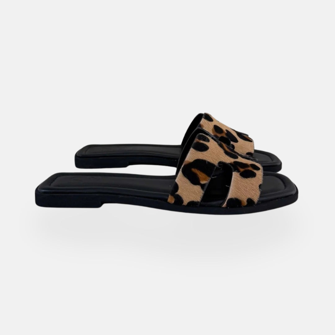 Maya | Mules ajourées motif animalier