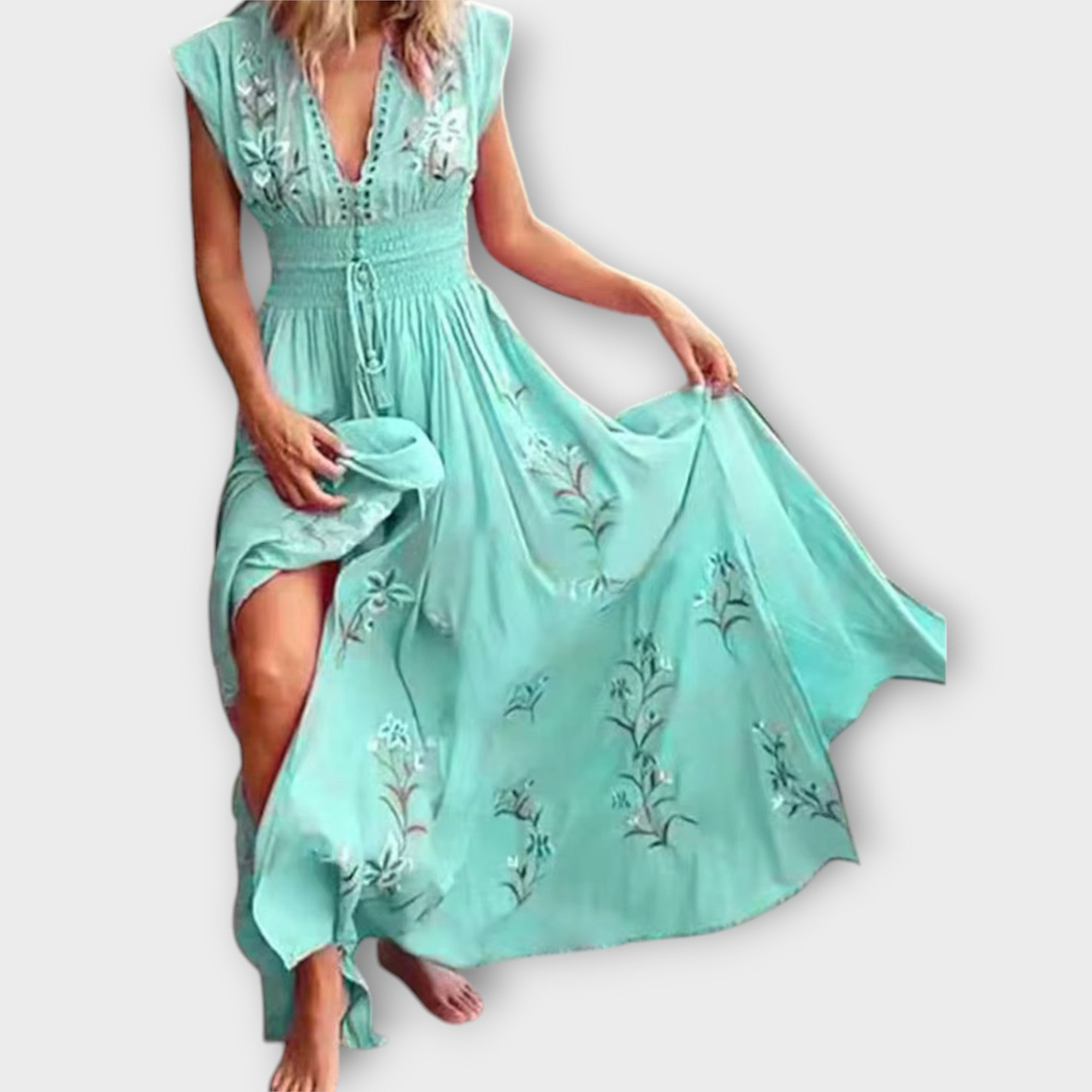 Felizia | Robe boho avec des broderies envoûtantes
