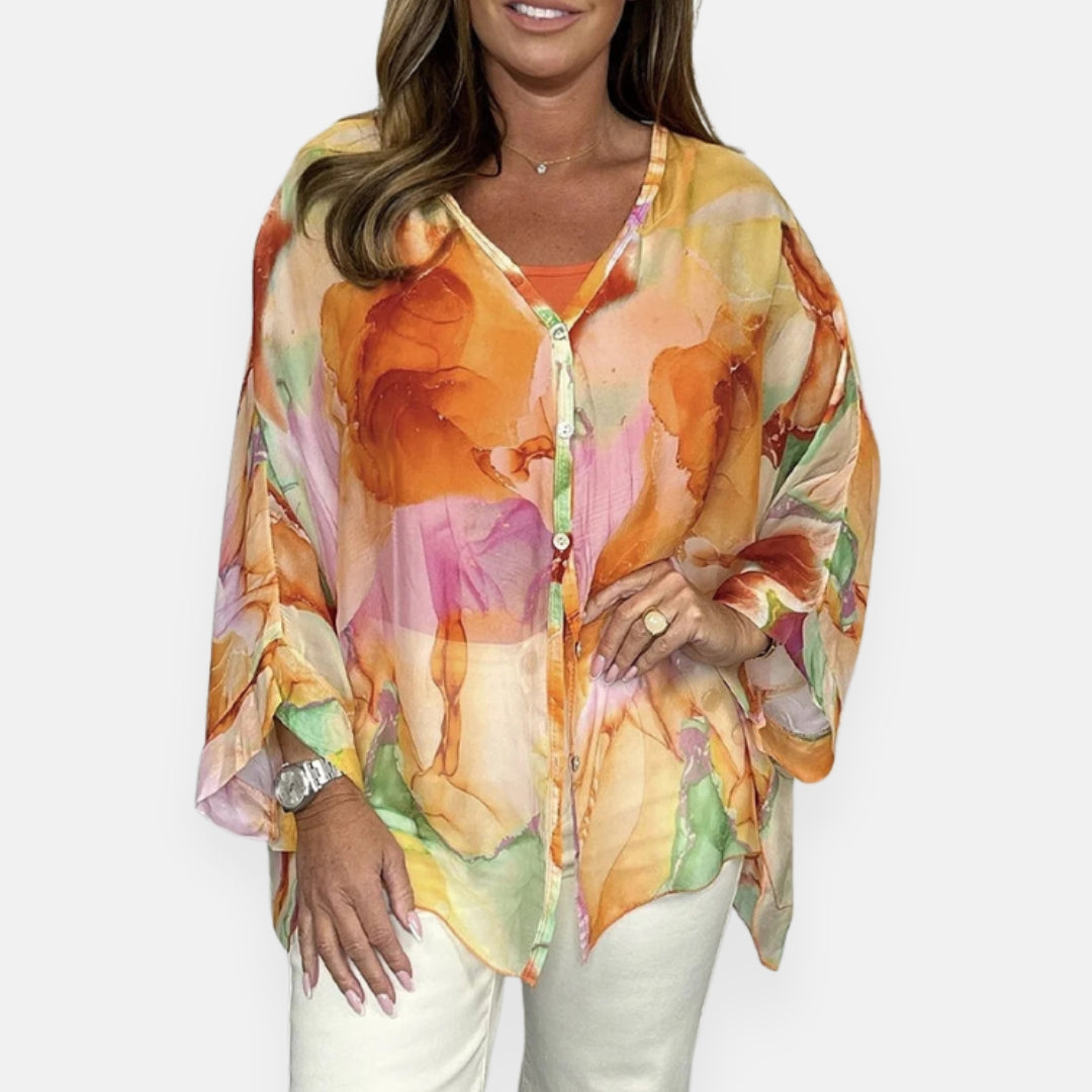 Rosamée | Blouse fluide à dégradé de couleurs