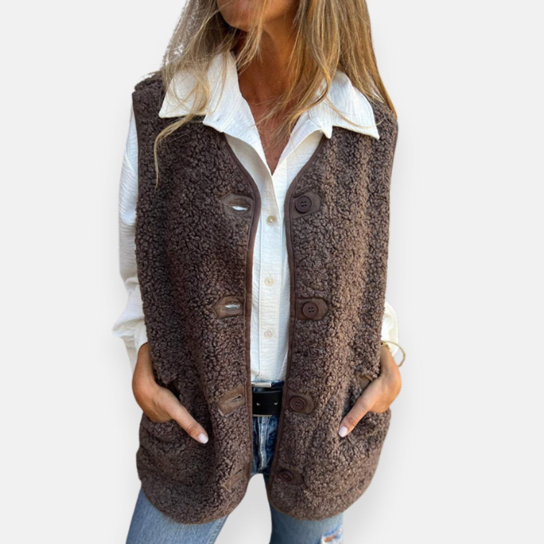 Marjolaine | Gilet sans manches douillet