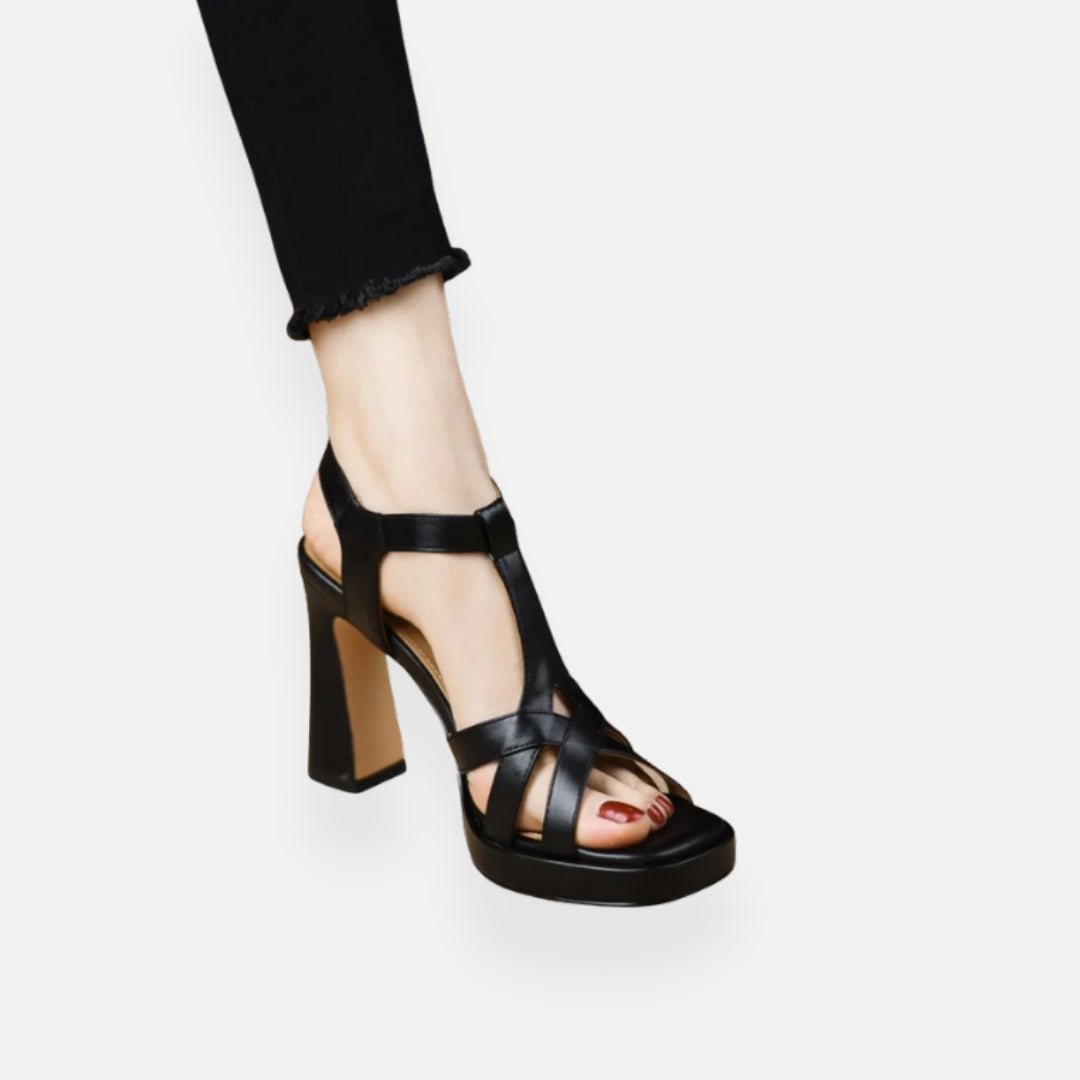 Nolane | Sandales à Talons Bloc Élégantes
