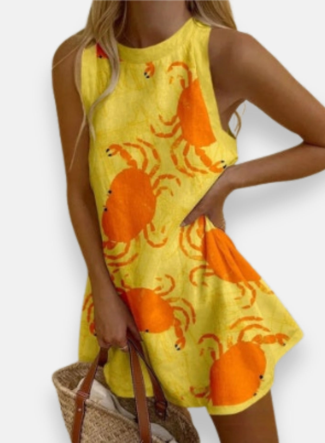 Chloé | Mini robe à imprimé crabe