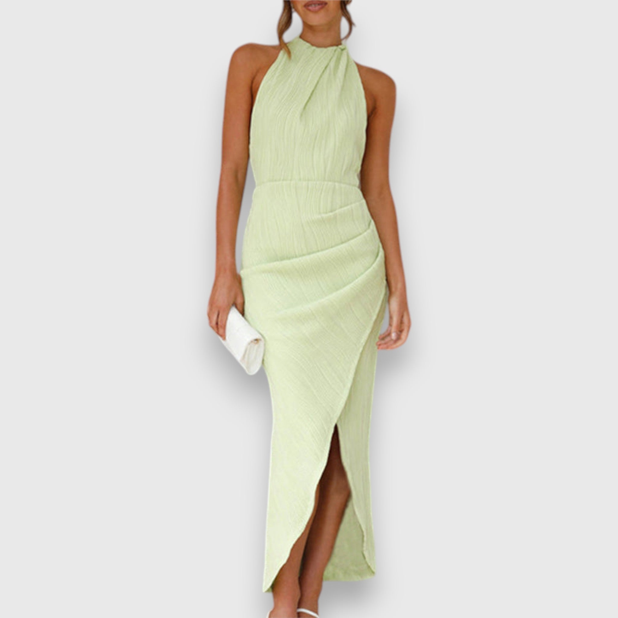 Flora | Robe Halter Élégante