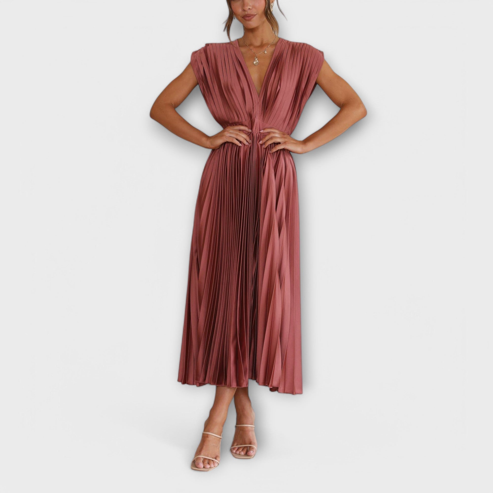 Maria | Robe plissée élégante