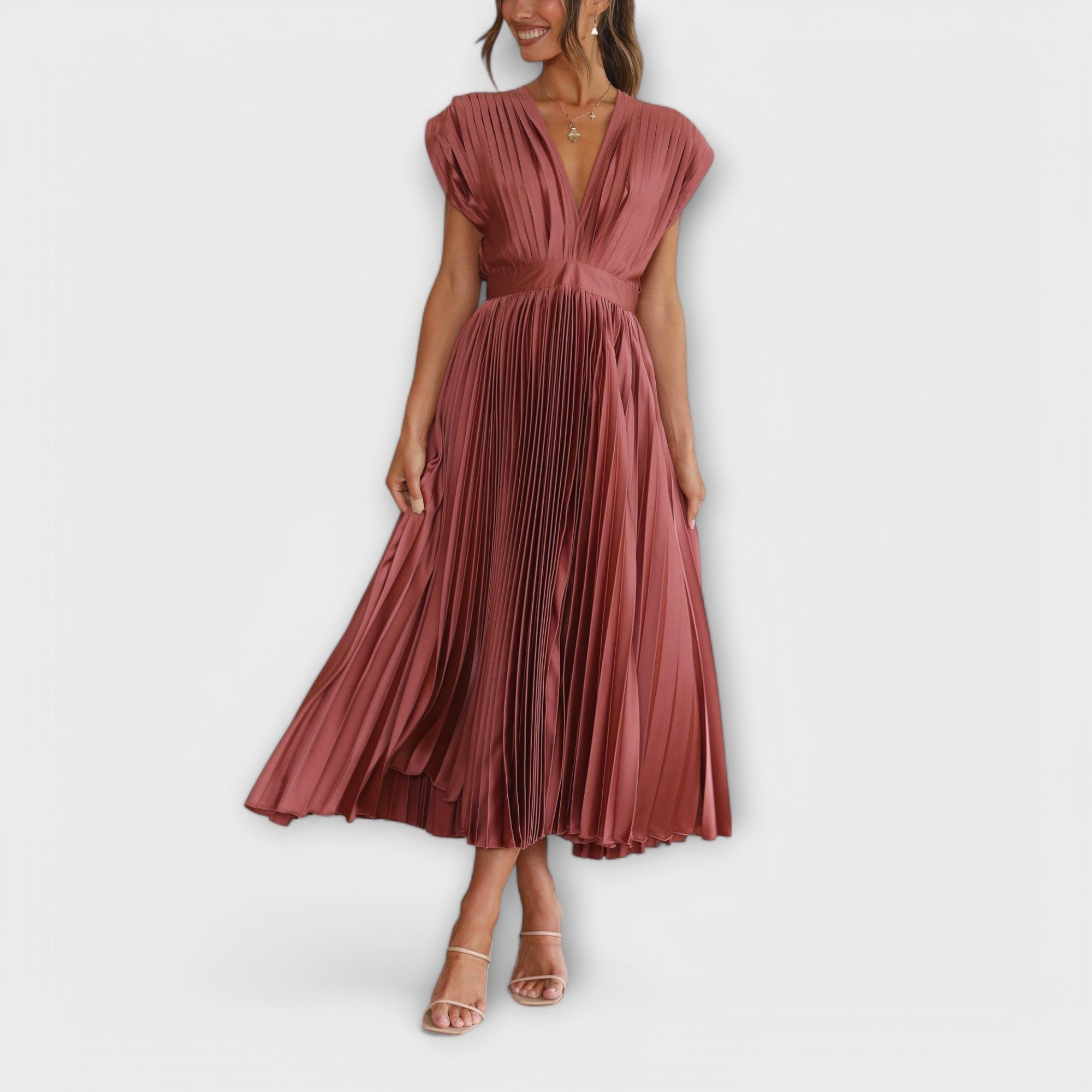 Maria | Robe plissée élégante