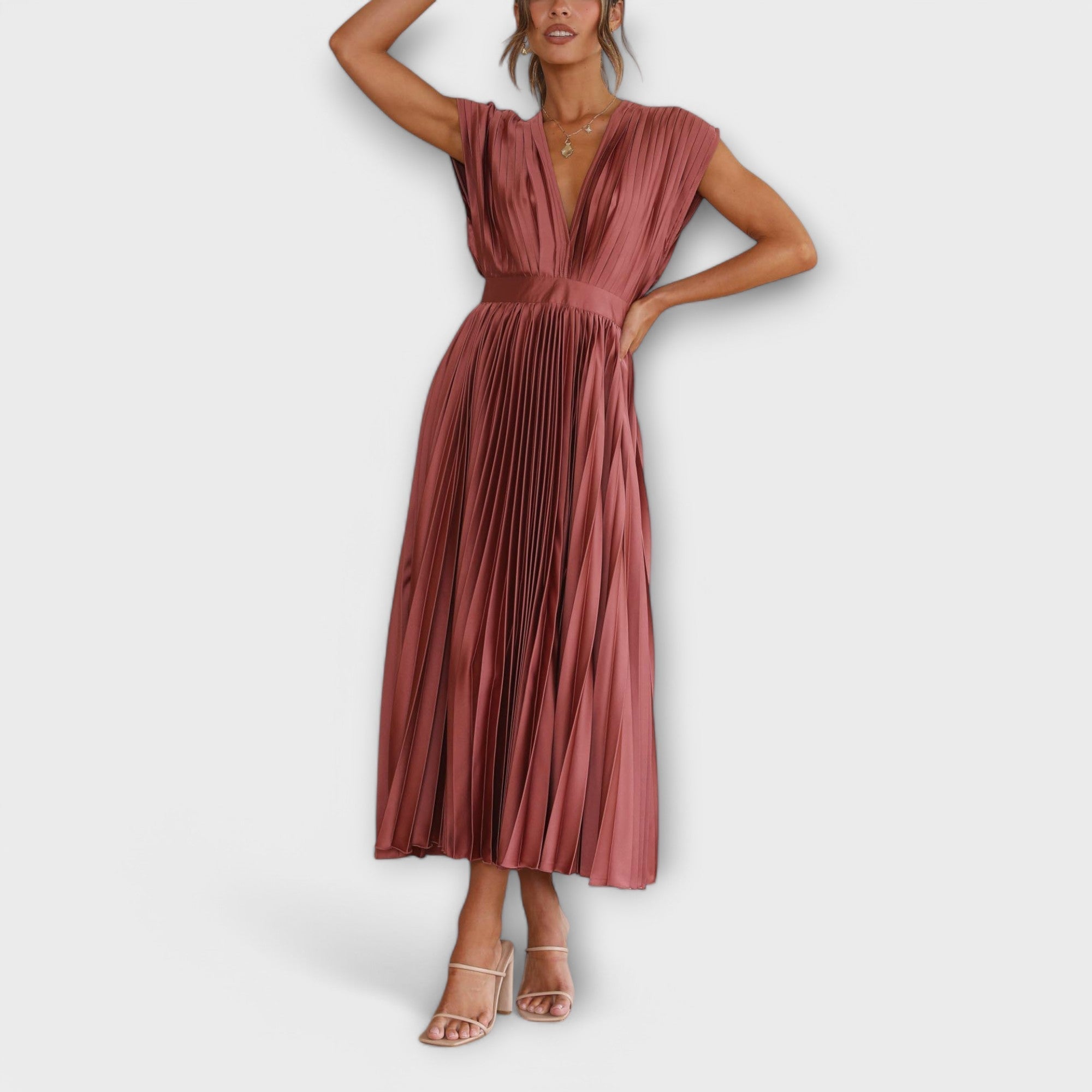 Maria | Robe plissée élégante