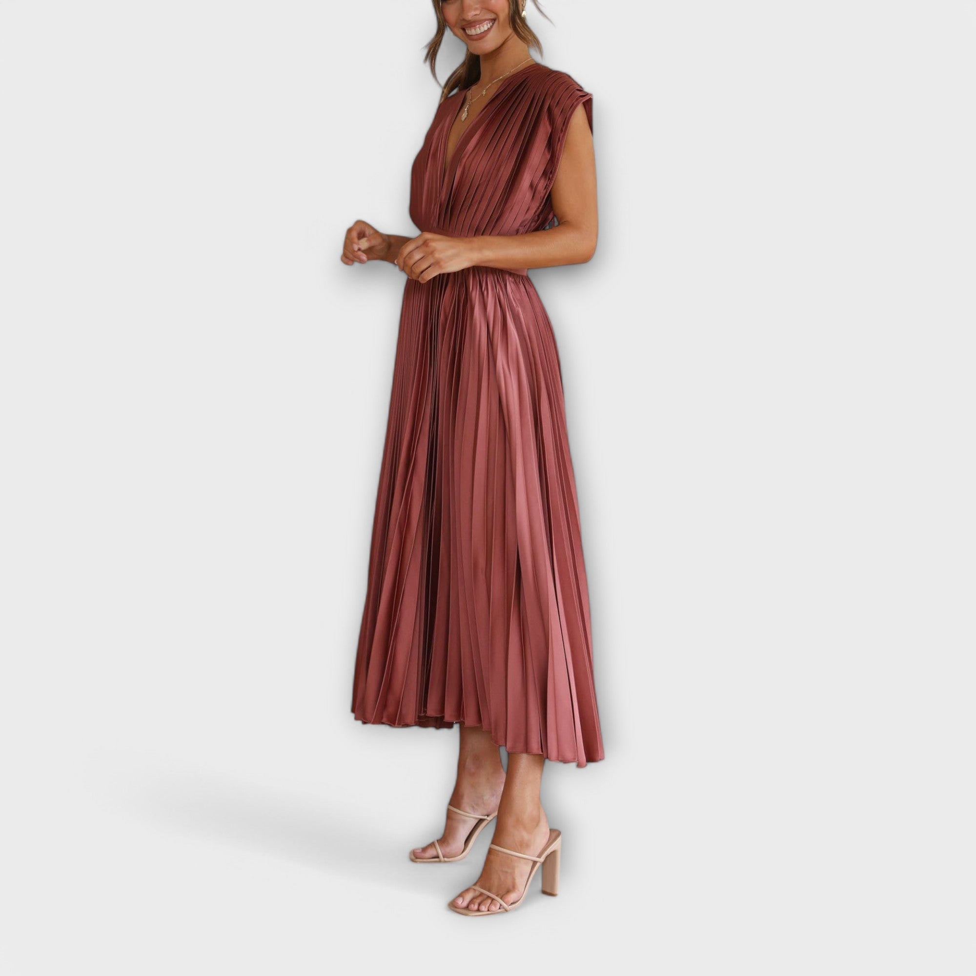 Maria | Robe plissée élégante